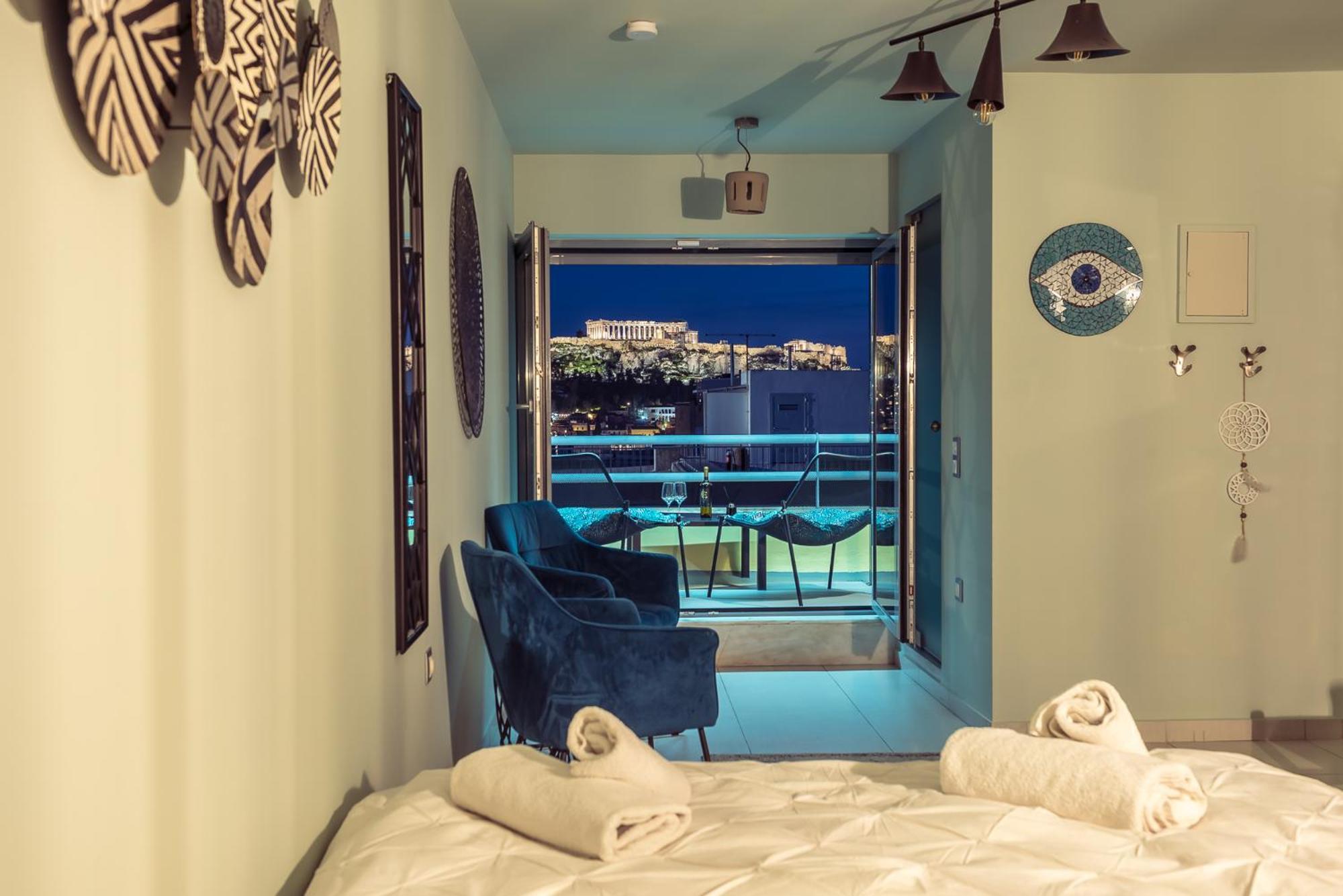 Acropolis View Mini Sky Suite & Hot Tub أثينا المظهر الخارجي الصورة