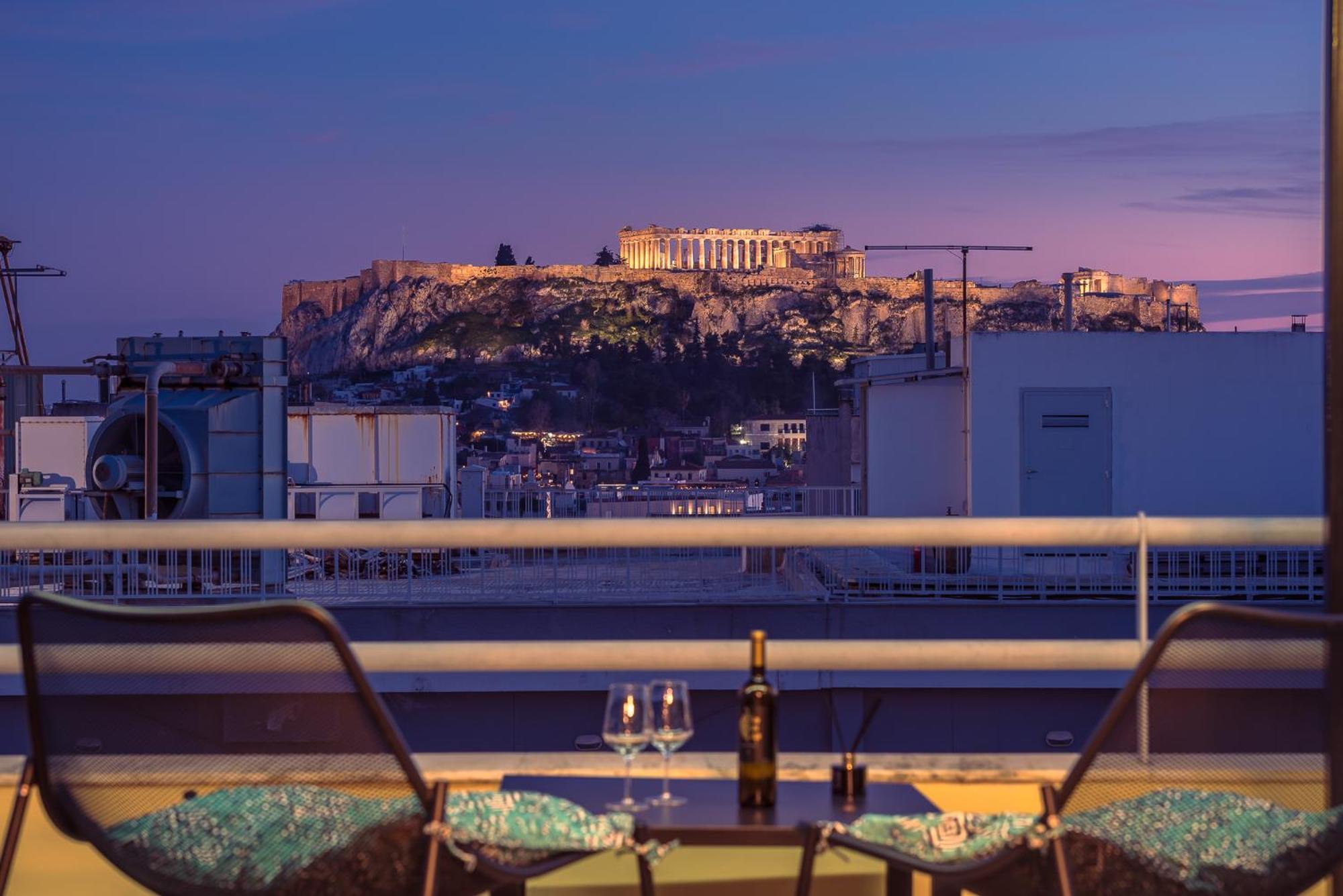 Acropolis View Mini Sky Suite & Hot Tub أثينا المظهر الخارجي الصورة