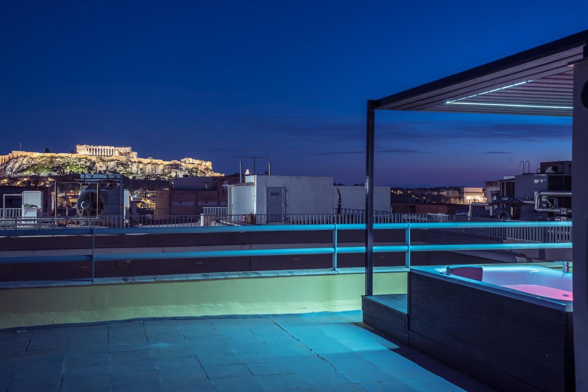 Acropolis View Mini Sky Suite & Hot Tub أثينا المظهر الخارجي الصورة