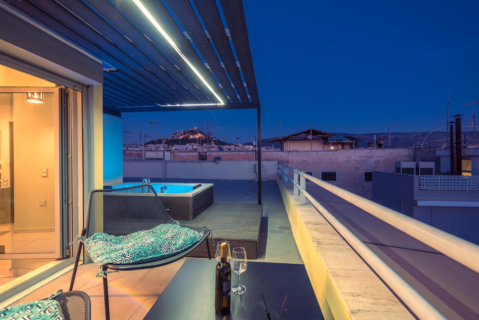 Acropolis View Mini Sky Suite & Hot Tub أثينا المظهر الخارجي الصورة