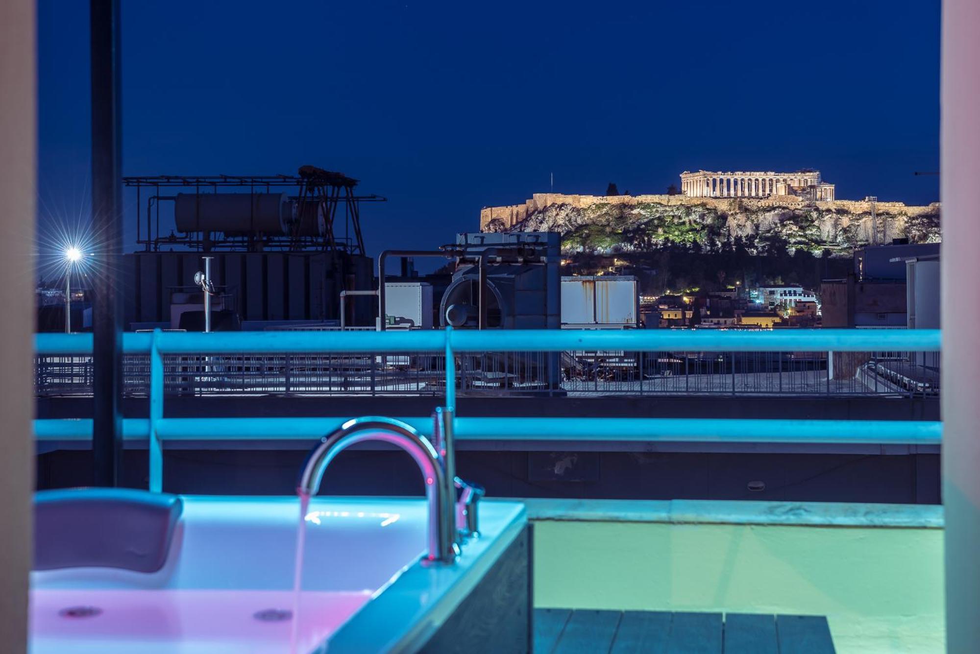 Acropolis View Mini Sky Suite & Hot Tub أثينا المظهر الخارجي الصورة