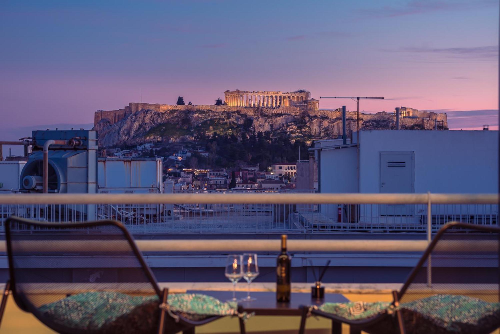 Acropolis View Mini Sky Suite & Hot Tub أثينا المظهر الخارجي الصورة