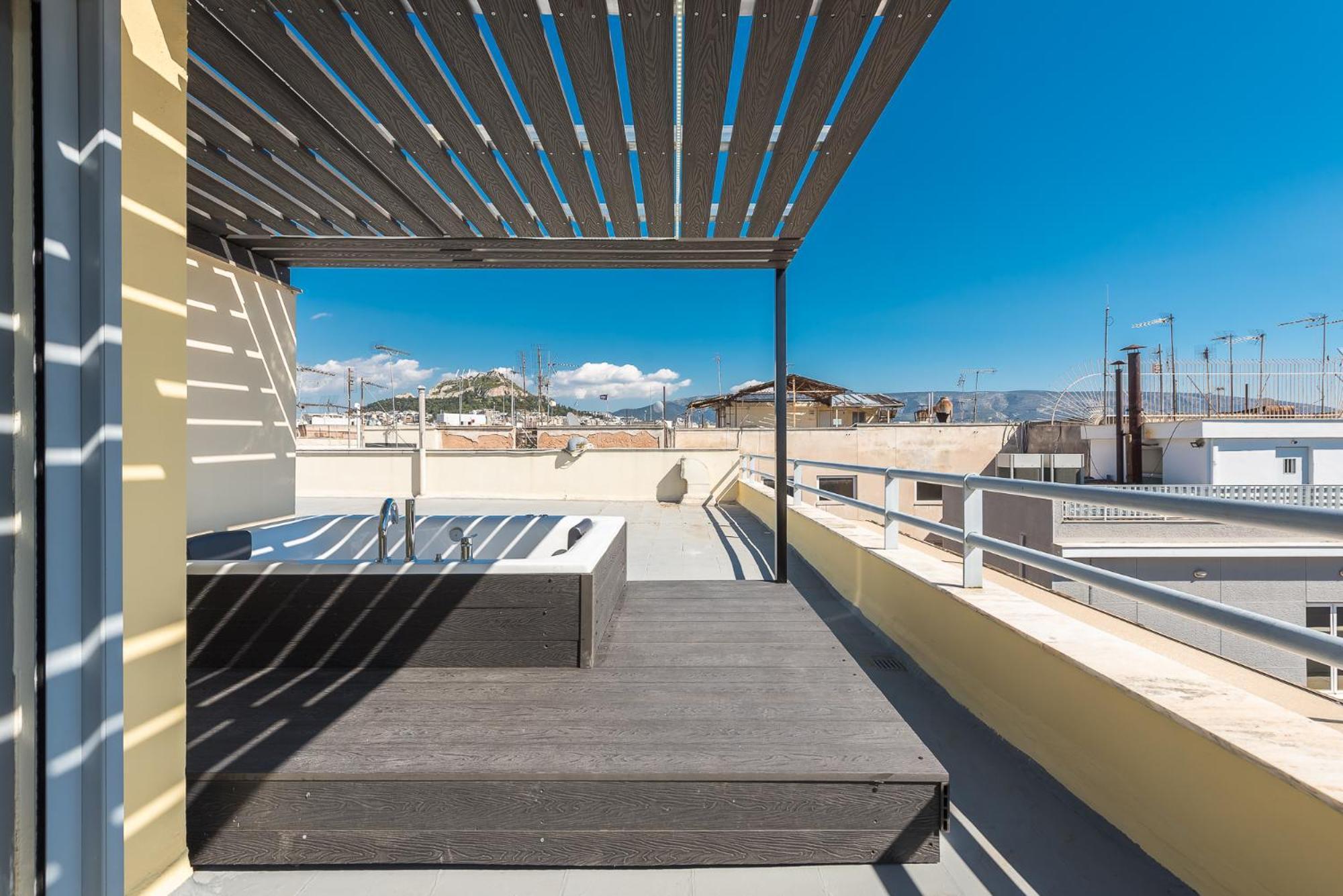 Acropolis View Mini Sky Suite & Hot Tub أثينا المظهر الخارجي الصورة