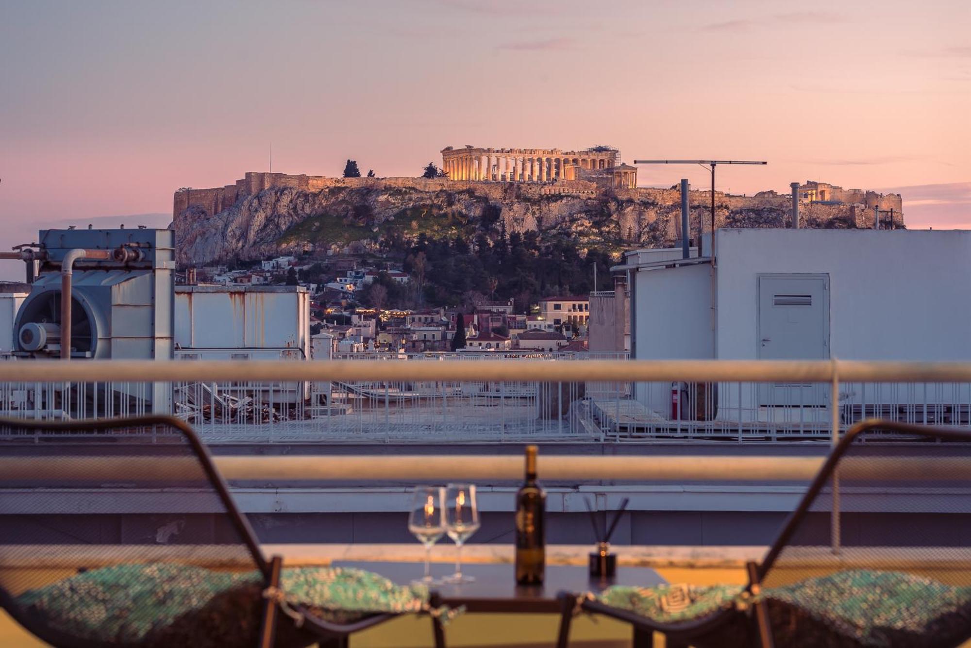 Acropolis View Mini Sky Suite & Hot Tub أثينا المظهر الخارجي الصورة