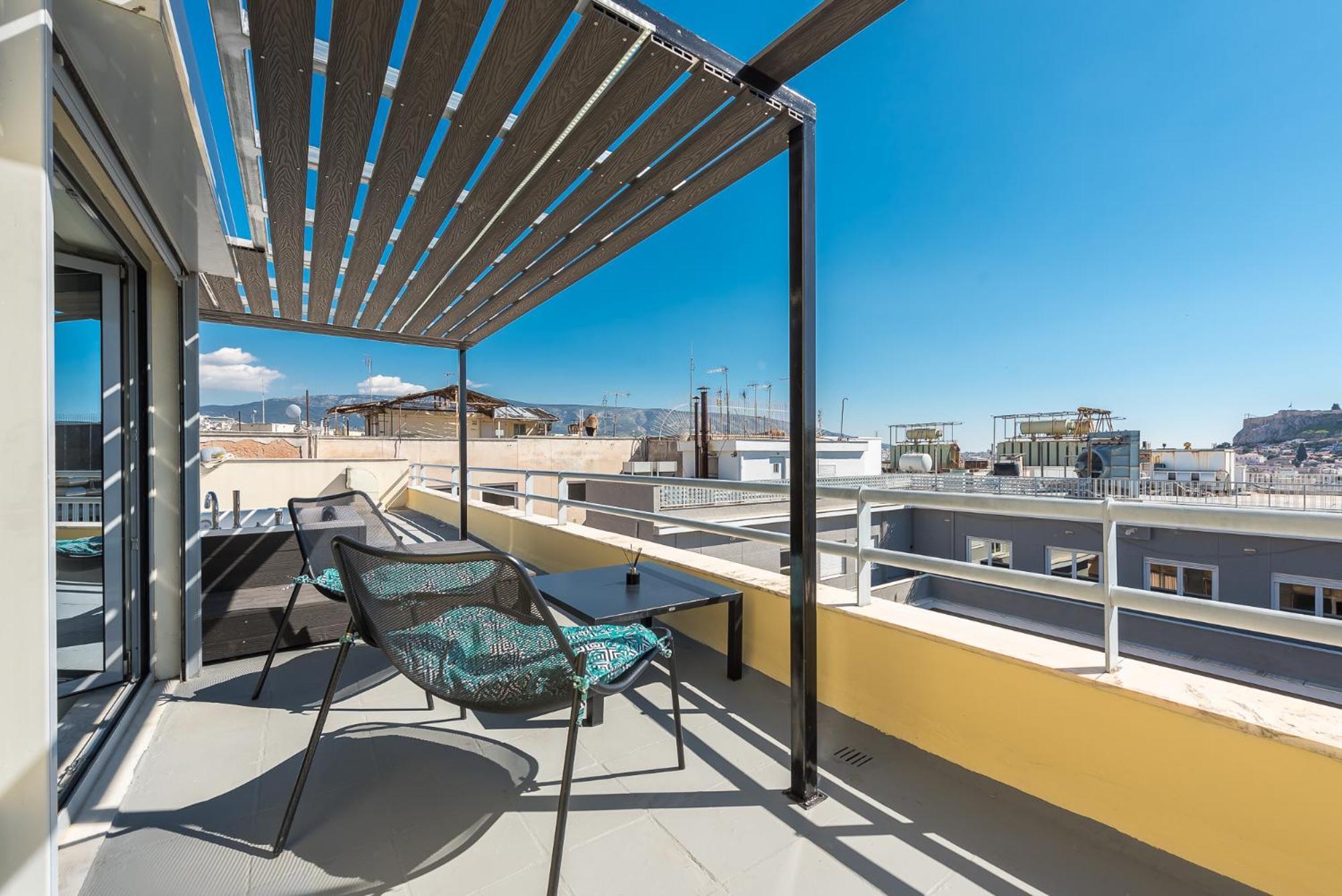 Acropolis View Mini Sky Suite & Hot Tub أثينا المظهر الخارجي الصورة