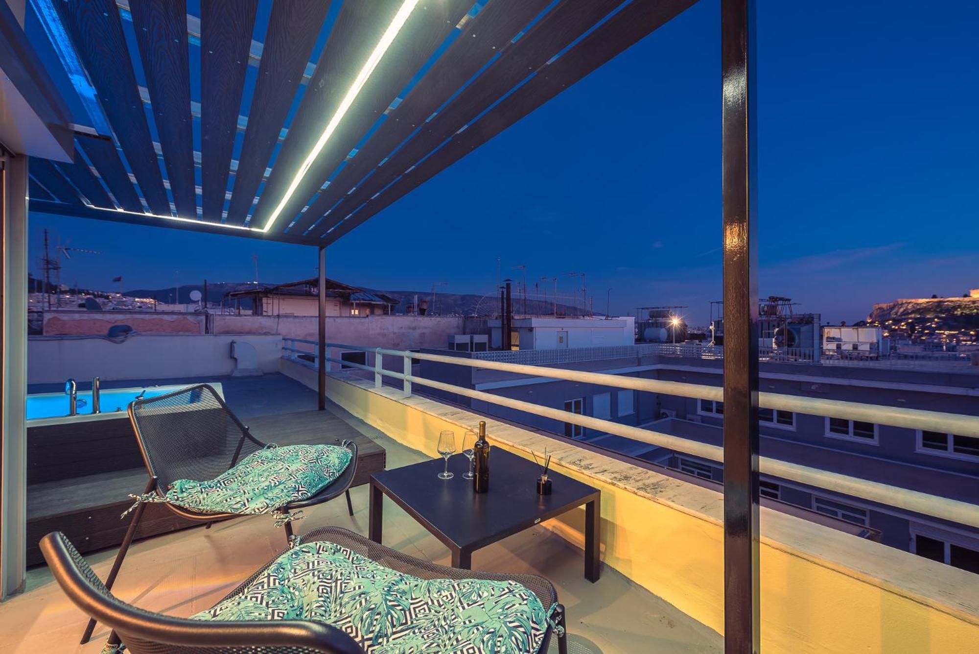 Acropolis View Mini Sky Suite & Hot Tub أثينا المظهر الخارجي الصورة