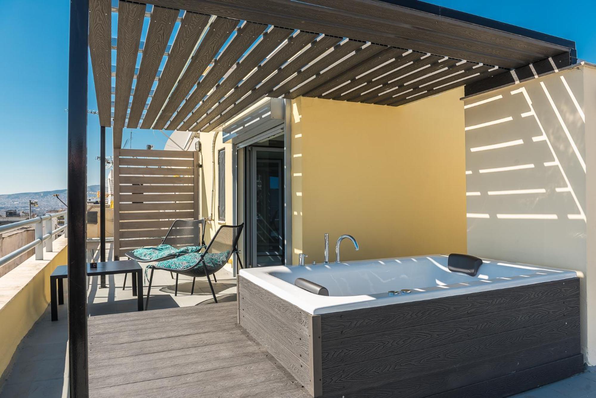 Acropolis View Mini Sky Suite & Hot Tub أثينا المظهر الخارجي الصورة