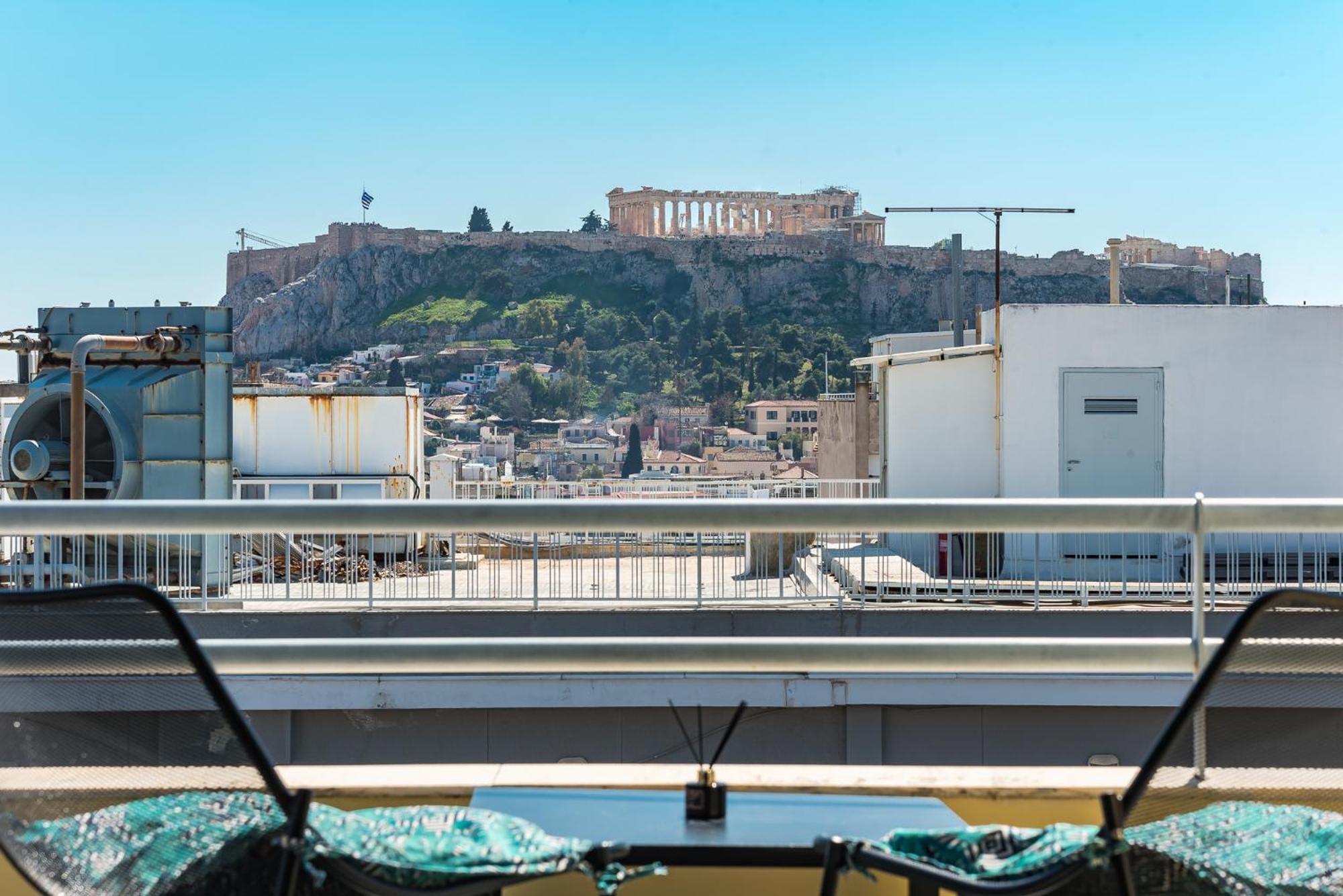 Acropolis View Mini Sky Suite & Hot Tub أثينا المظهر الخارجي الصورة