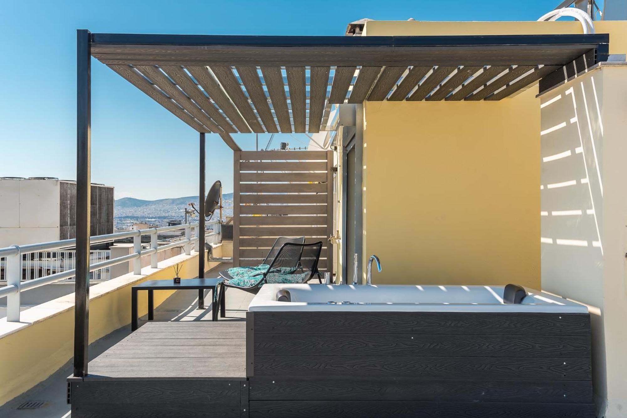 Acropolis View Mini Sky Suite & Hot Tub أثينا المظهر الخارجي الصورة