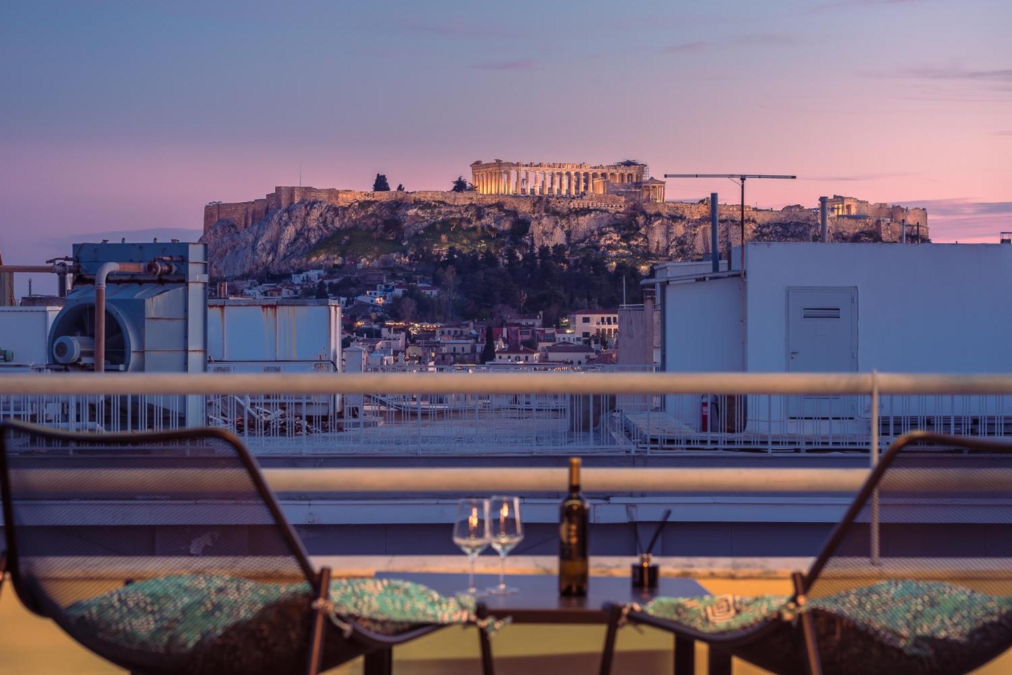 Acropolis View Mini Sky Suite & Hot Tub أثينا المظهر الخارجي الصورة