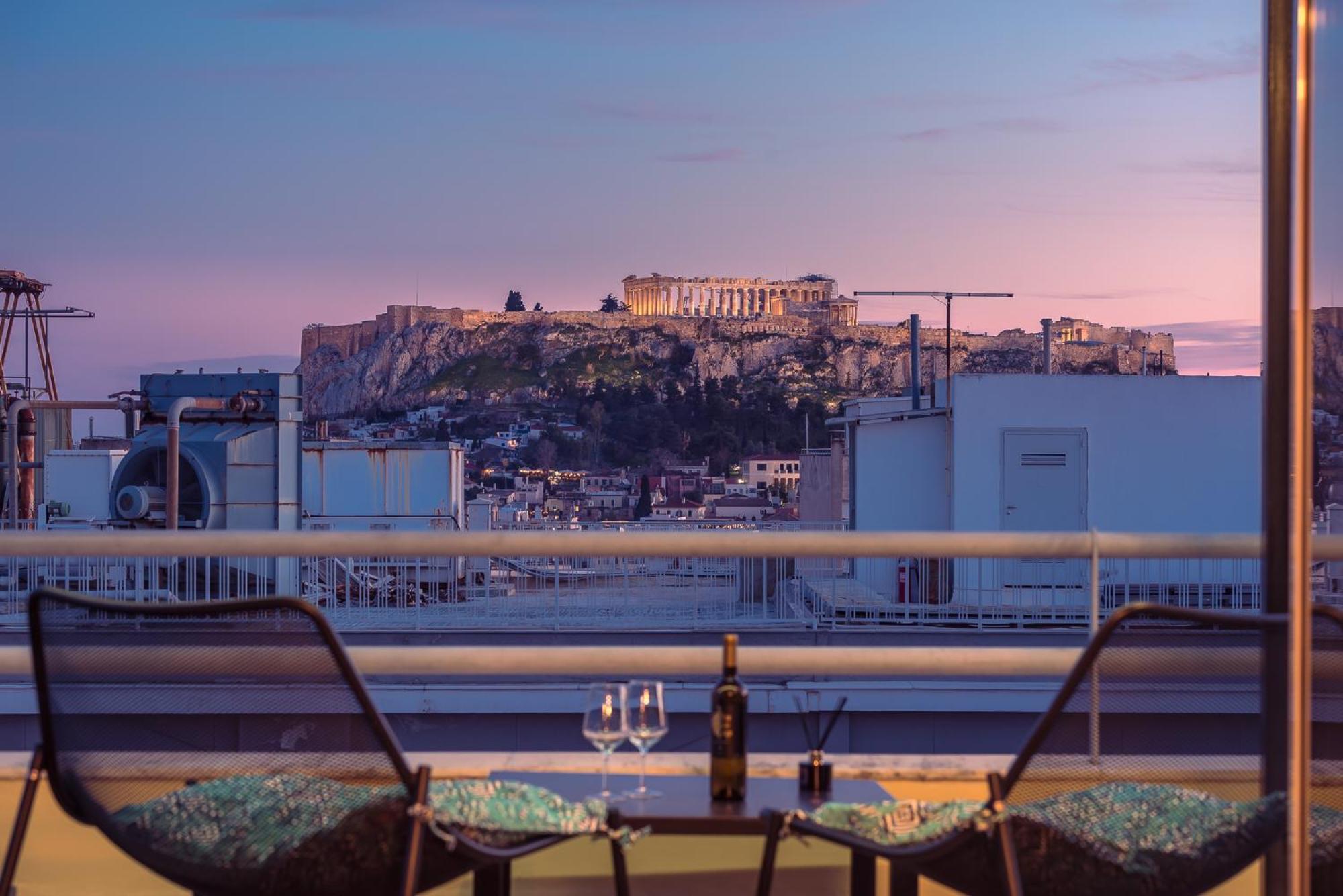 Acropolis View Mini Sky Suite & Hot Tub أثينا المظهر الخارجي الصورة