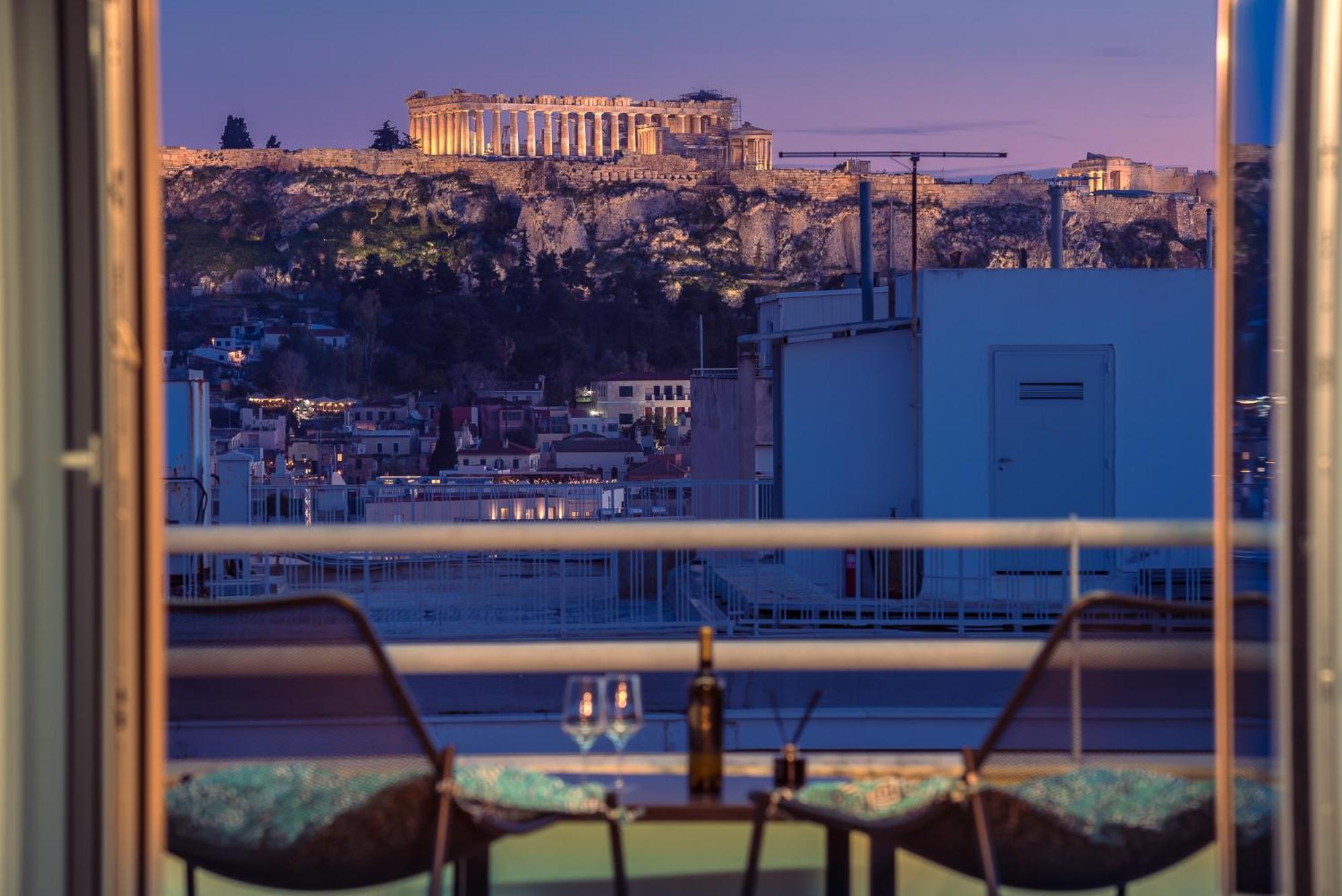 Acropolis View Mini Sky Suite & Hot Tub أثينا المظهر الخارجي الصورة
