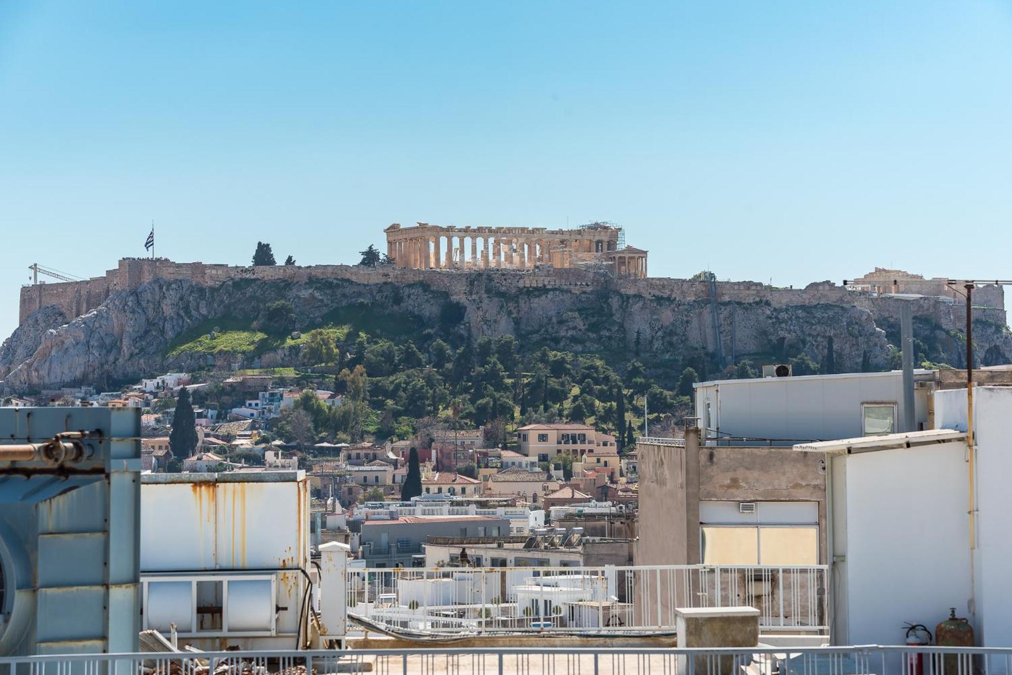 Acropolis View Mini Sky Suite & Hot Tub أثينا المظهر الخارجي الصورة
