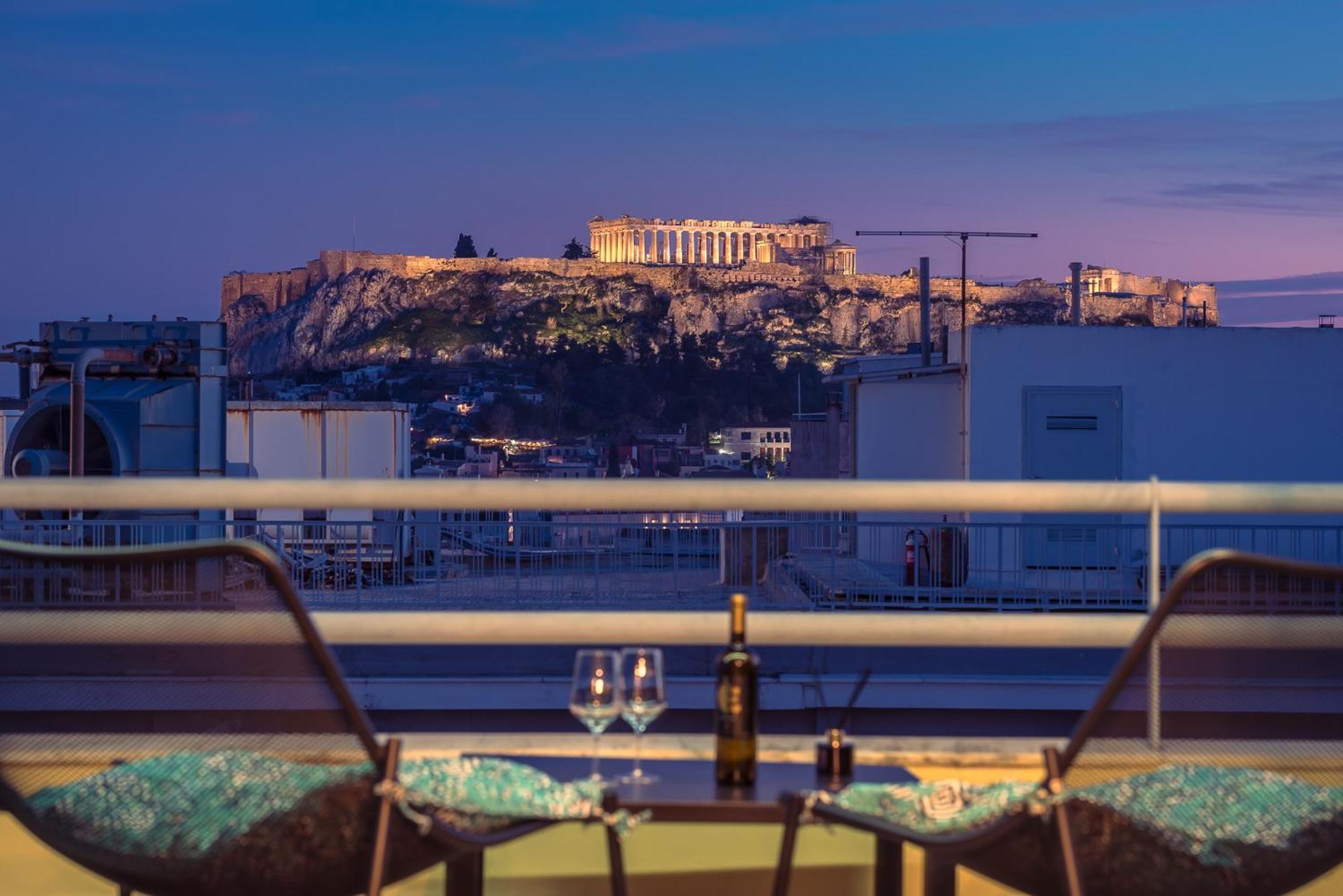 Acropolis View Mini Sky Suite & Hot Tub أثينا المظهر الخارجي الصورة