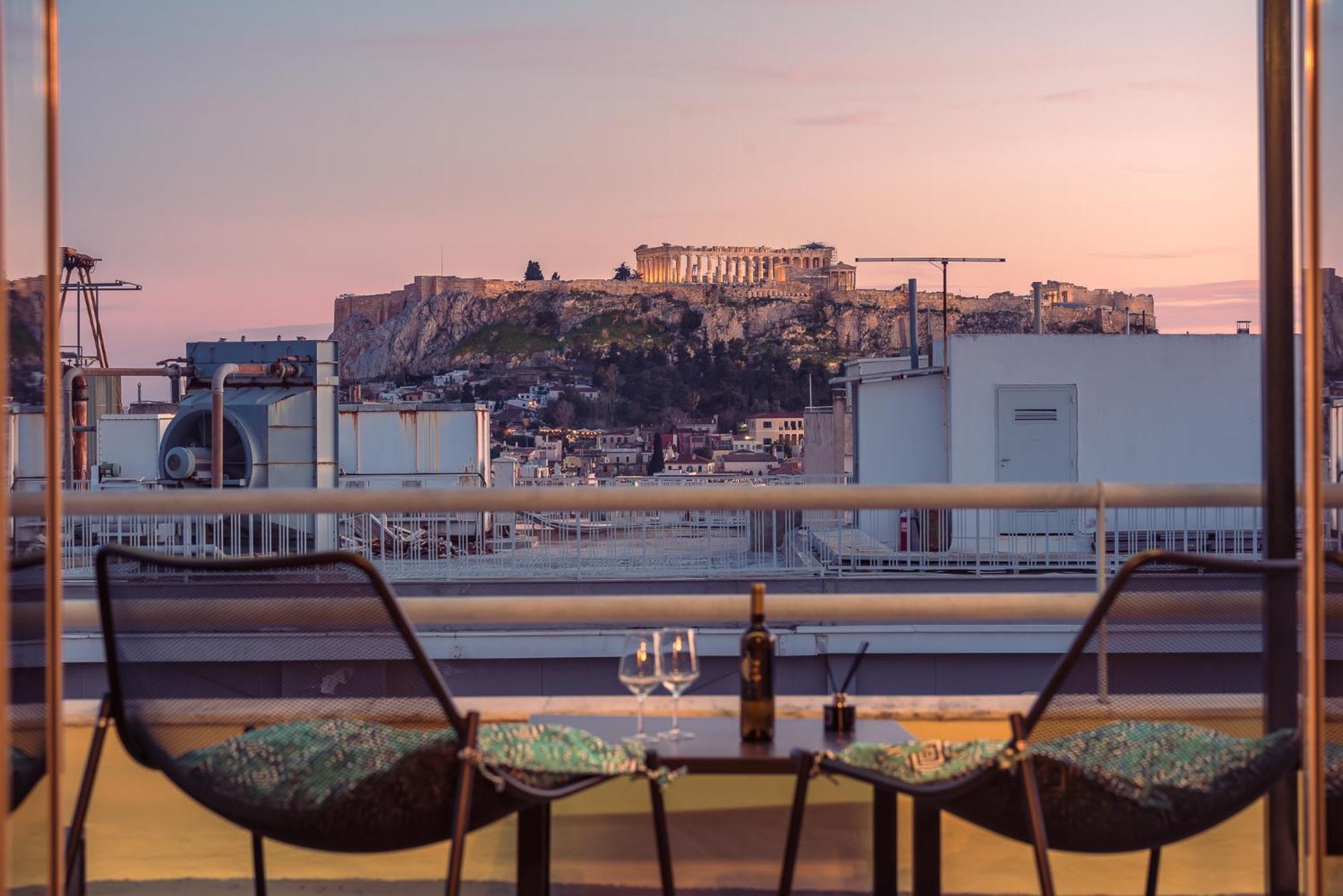 Acropolis View Mini Sky Suite & Hot Tub أثينا المظهر الخارجي الصورة