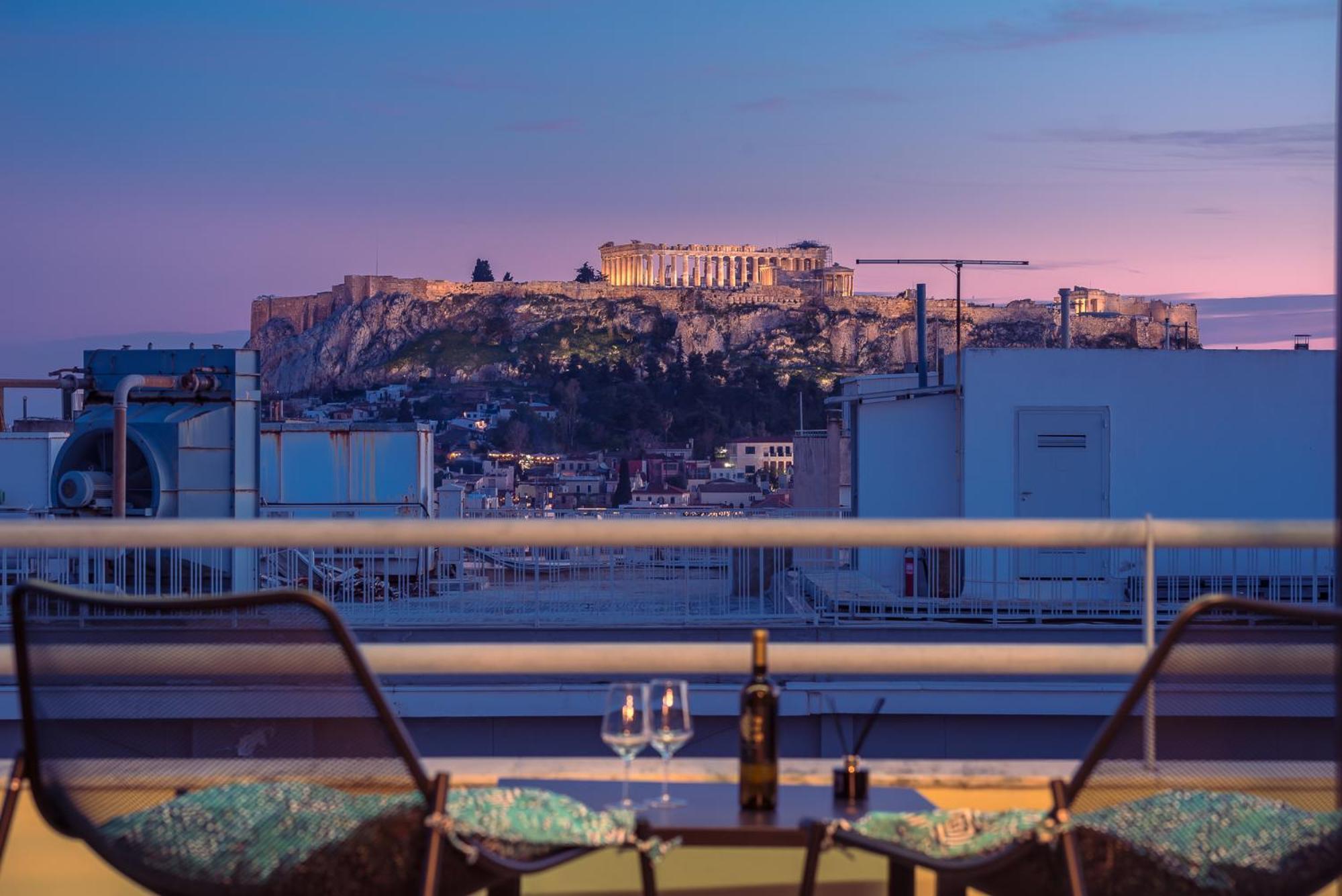 Acropolis View Mini Sky Suite & Hot Tub أثينا المظهر الخارجي الصورة